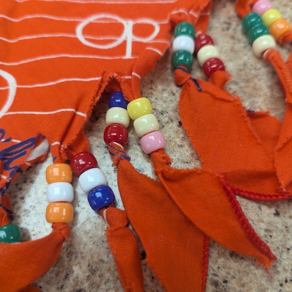 Vintage 1980's Ocean Pacific Banana With Beaded Fringe - Picture 2 of 6